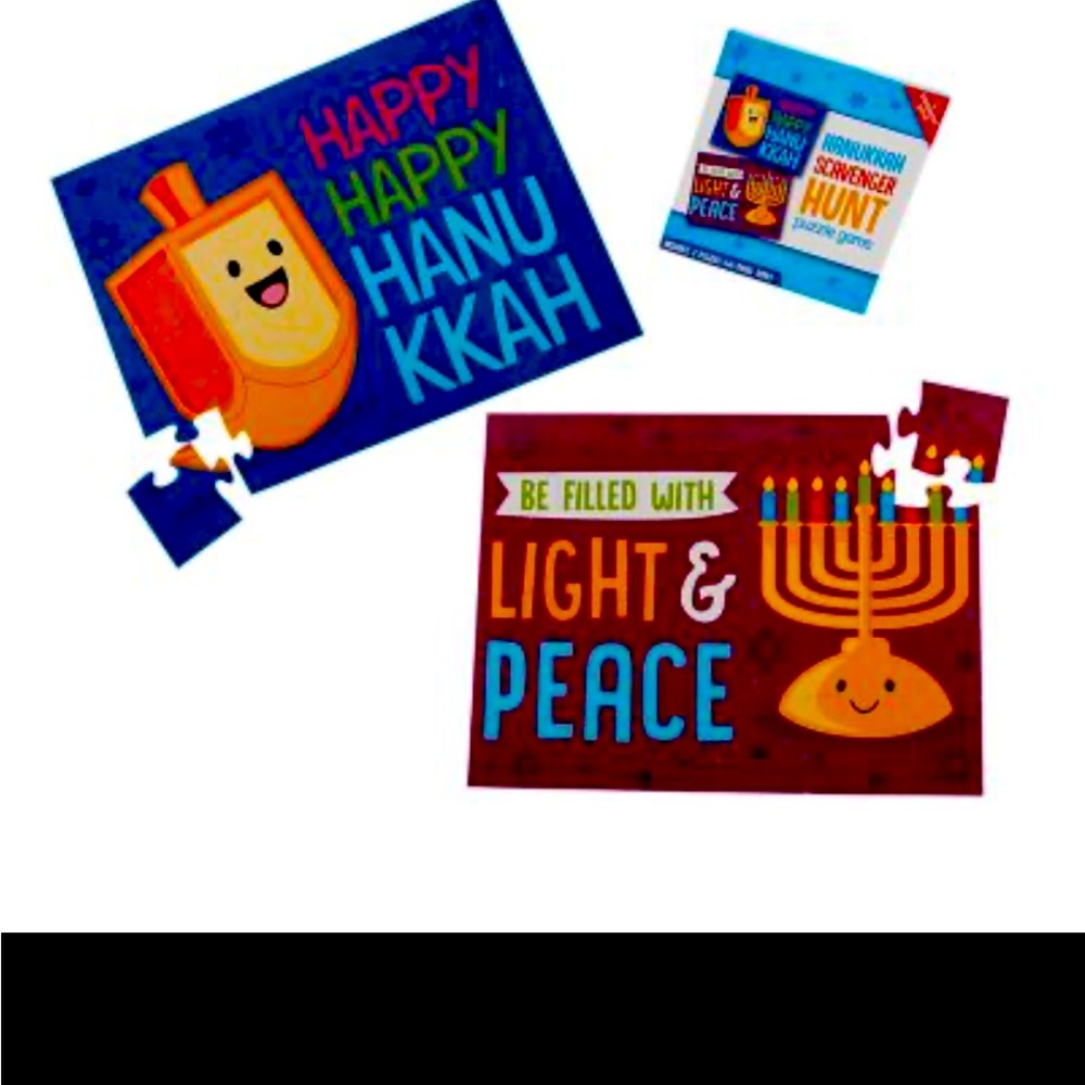 Hanukkah Puzzle Scavenger Hunt Game New